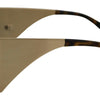 Dolce & Gabbana Gold Metal Rectangle Shades DG2263 Sunglasses