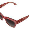 Dolce & Gabbana Red Lace Acetate Rectangle Shades  DG4231F  Sunglasses