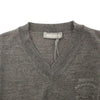 Ermanno Scervino Gray Wool Blend V-neck Pullover Sweater