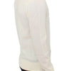 Pull col V en laine mélangée blanc cassé Ermanno Scervino