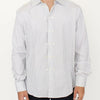 Ermanno Scervino White Gray Striped Regular Fit Casual Shirt