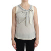 Ermanno Scervino Beachwear Striped Top Blouse Shirt Bow Tank