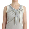 Ermanno Scervino Beachwear Striped Top Blouse Shirt Bow Tank