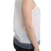 Ermanno Scervino White Blue Top Blouse Tank Shirt Sleeveless