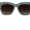 Dolce &amp; Gabbana DG4231 Sonnenbrille mit Schmetterlingsdesign aus Acetat mit blauer Spitze und Kristallen