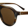 Dolce & Gabbana Brown Tortoise Oval Full Rim Eyewear DG4306 Sunglasses