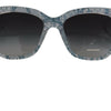 Dolce & Gabbana Blue Lace Acetate Rectangle Shades DG4226 Sunglasses
