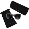 Dolce & Gabbana Blue Lace Acetate Rectangle Shades DG4226 Sunglasses