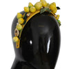 Dolce & Gabbana Yellow Lemons Sicily Crystal Diadem Tiara Headband