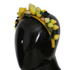 Dolce & Gabbana Yellow Lemons Sicily Crystal Diadem Tiara Headband