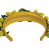 Dolce & Gabbana Yellow Lemons Sicily Crystal Diadem Tiara Headband