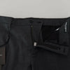 Dolce & Gabbana Gray Checked Cargo Trousers Stretch Pants