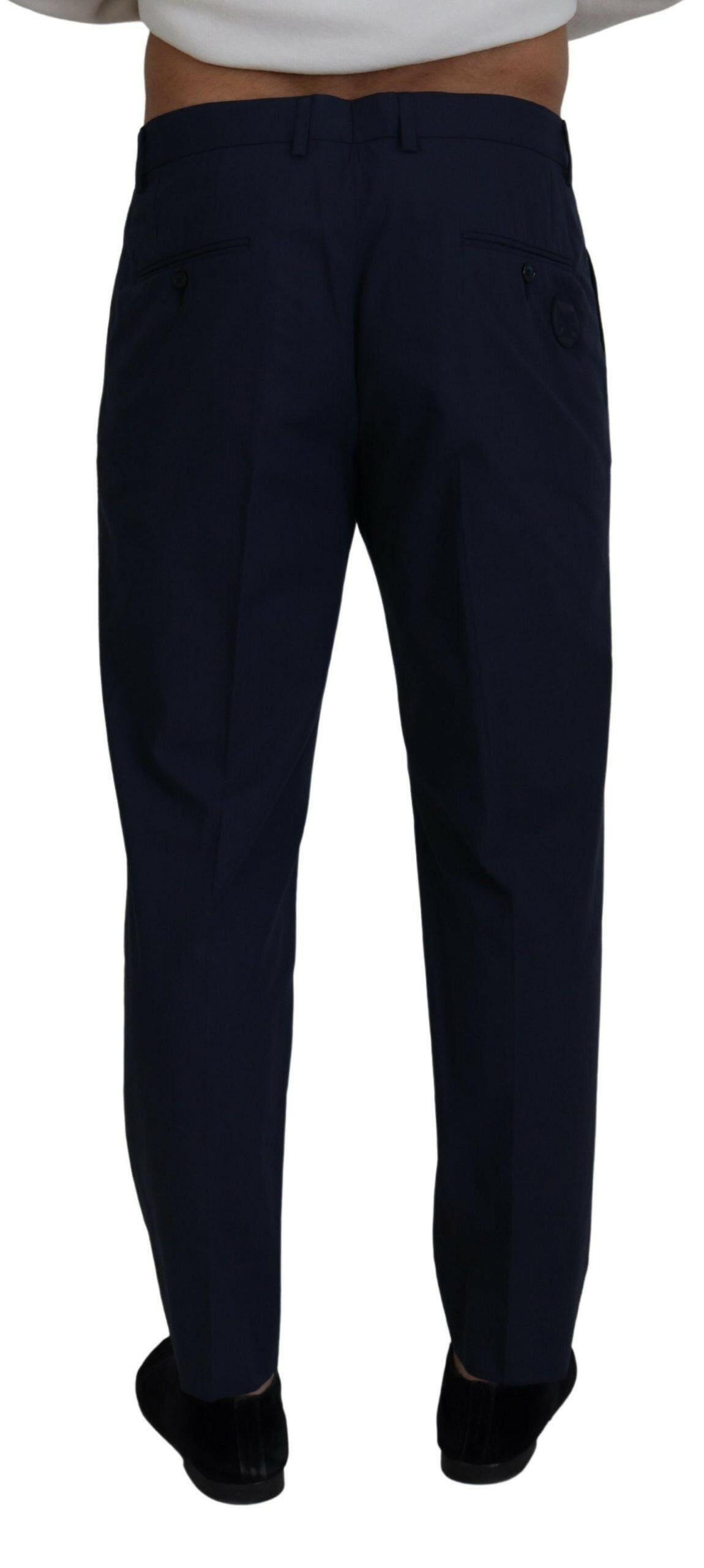 Dolce &amp; Gabbana Blaue Chinos mit schmaler Passform