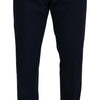 Dolce &amp; Gabbana Blaue Chinos mit schmaler Passform