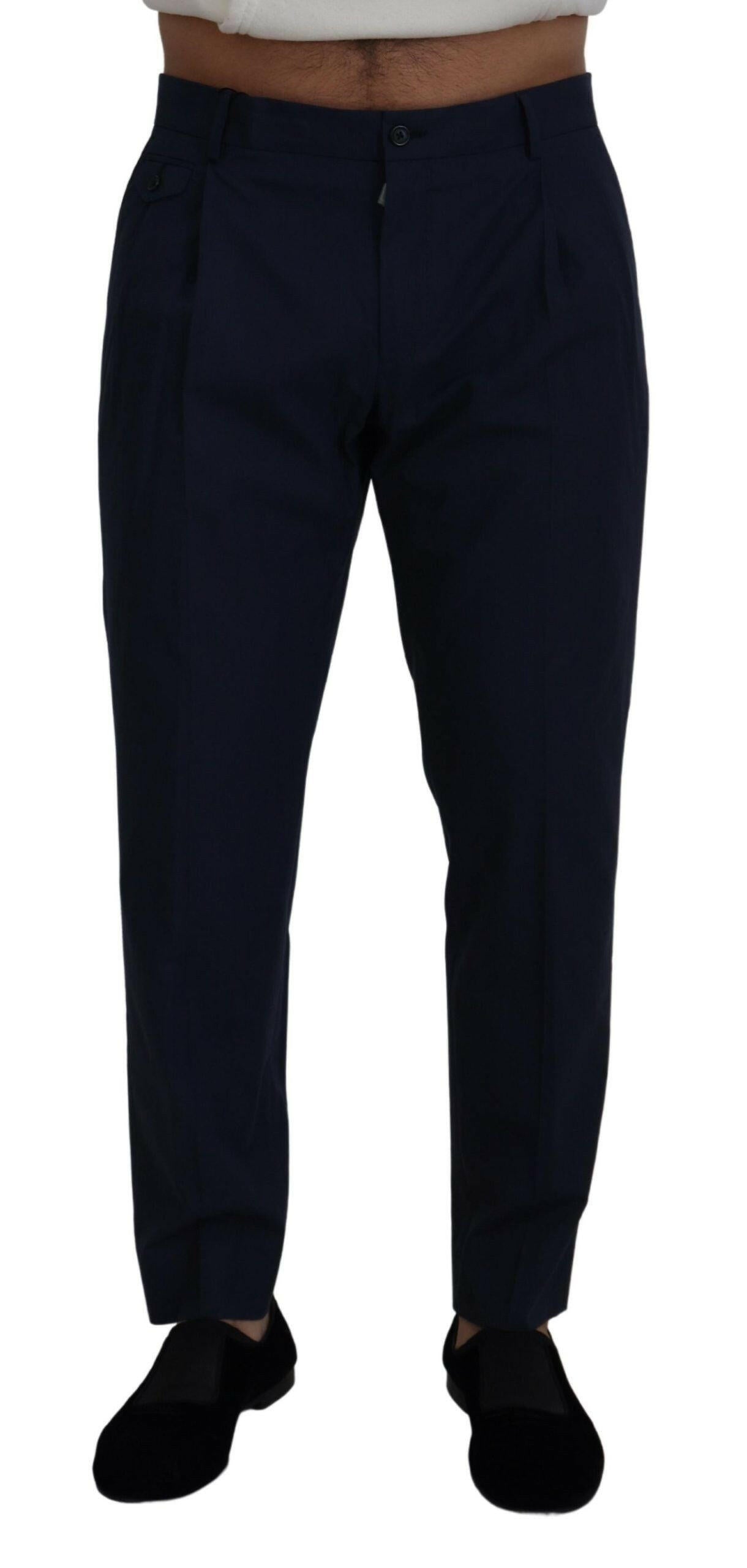 Dolce &amp; Gabbana Blaue Chinos mit schmaler Passform