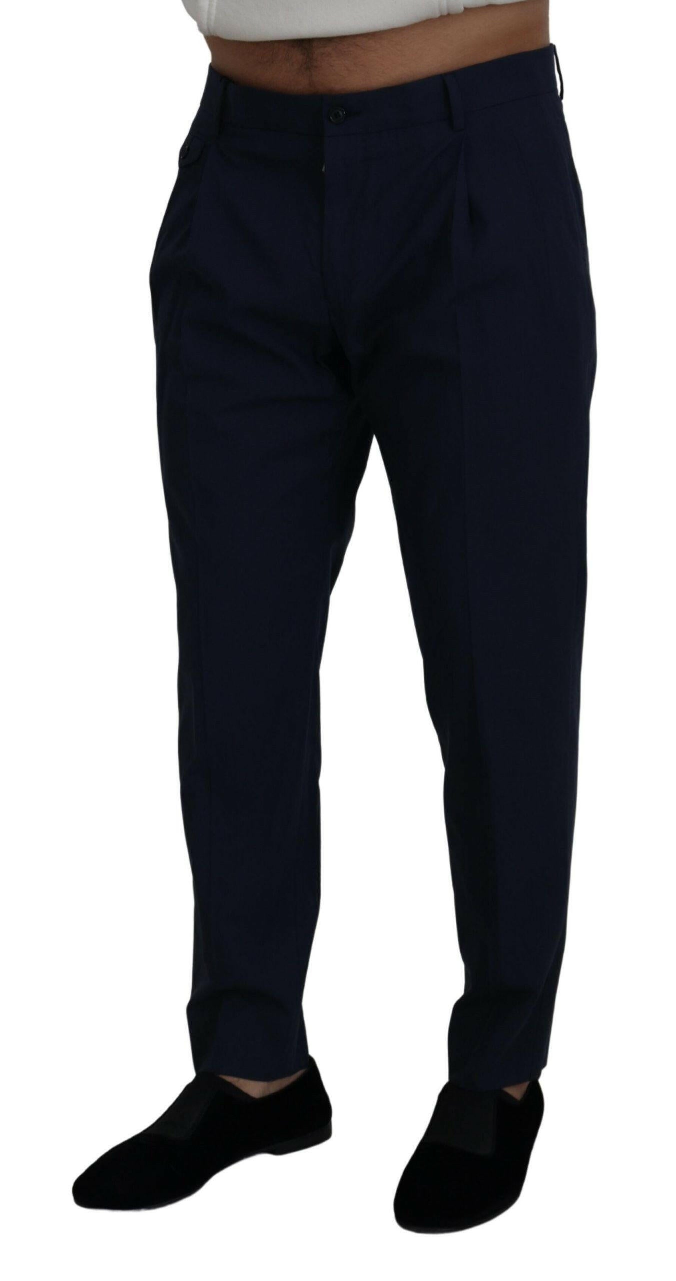 Dolce &amp; Gabbana Blaue Chinos mit schmaler Passform
