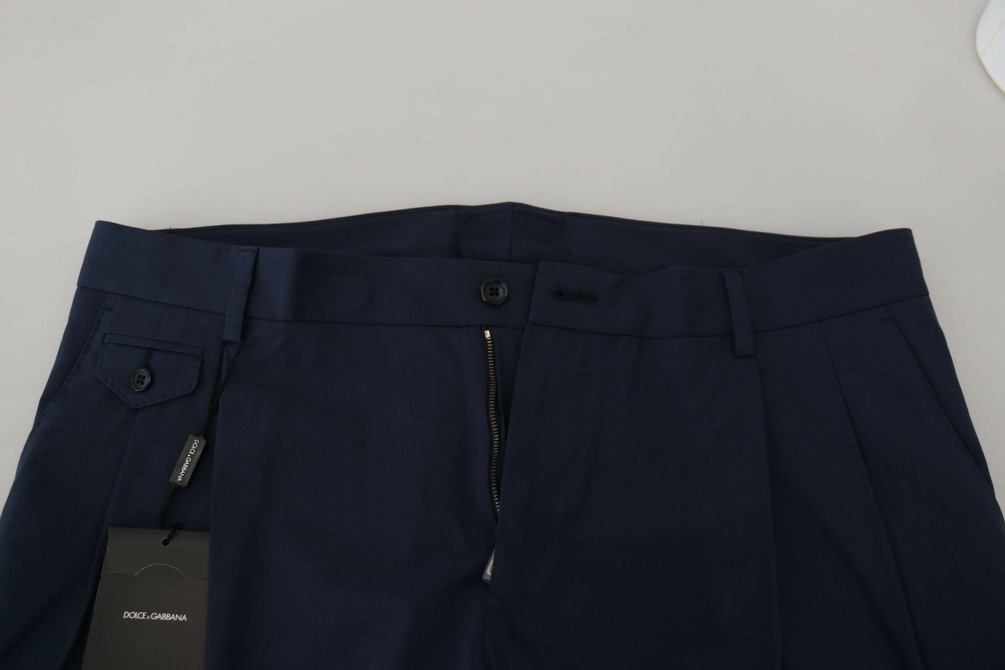 Dolce &amp; Gabbana Blaue Chinos mit schmaler Passform