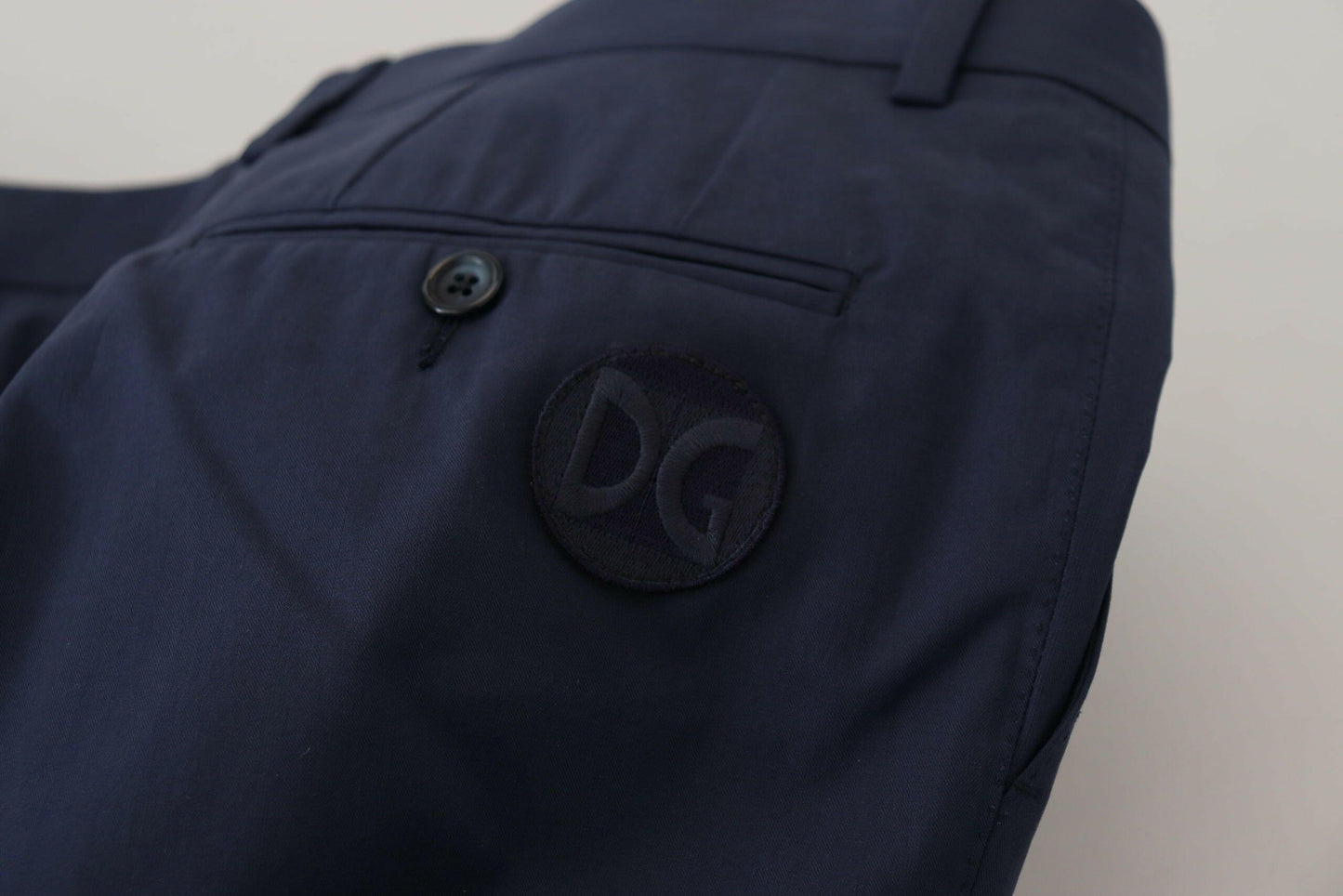 Dolce &amp; Gabbana Blaue Chinos mit schmaler Passform