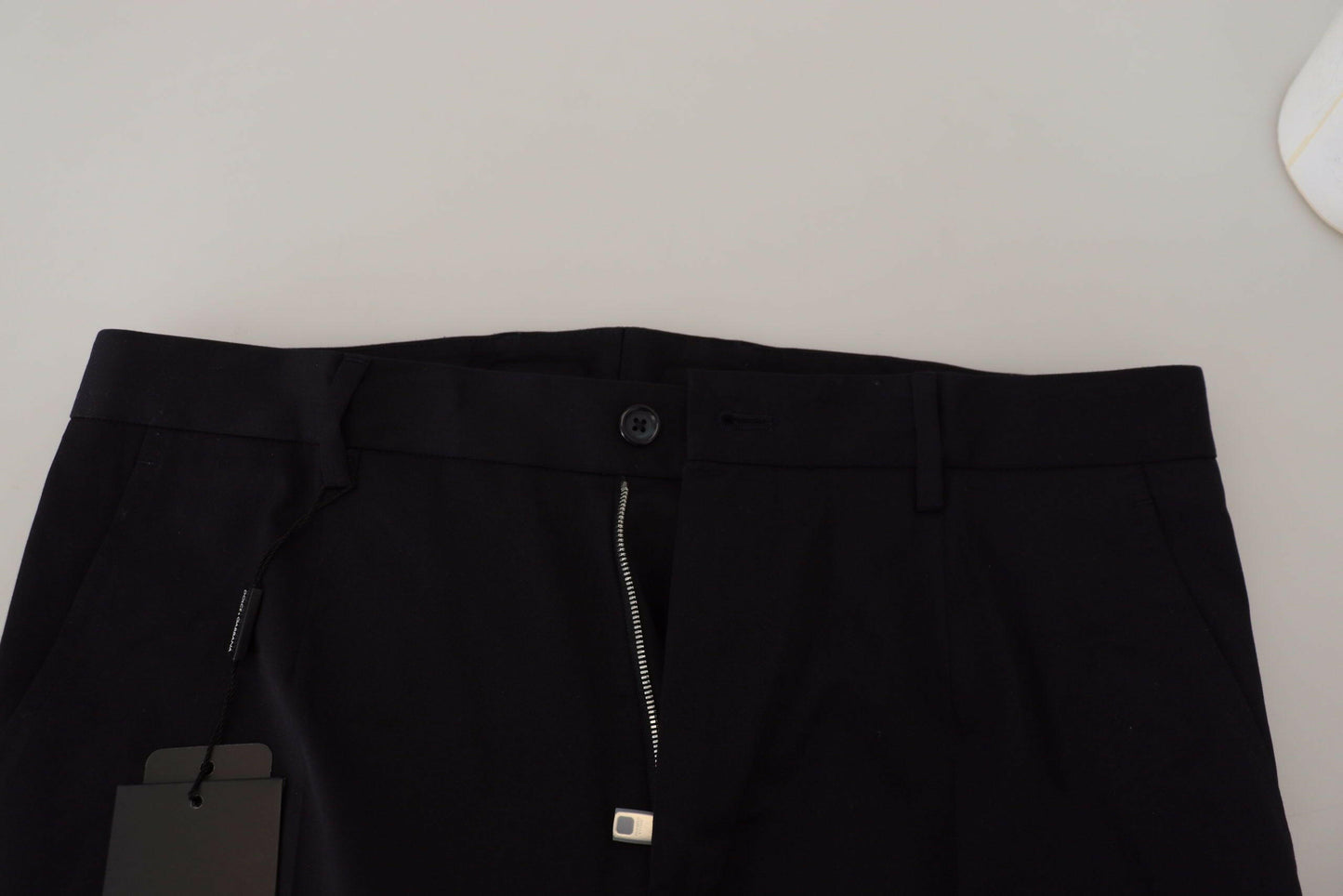 Dolce &amp; Gabbana Blaue Chinos mit schmaler Passform und Stretch-Baumwolle