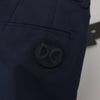 Dolce &amp; Gabbana Blaue Leinen-Baumwoll-Schlanke Hose Chinos Hose