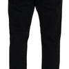 Dolce & Gabbana Black Loose Regular Torn Cotton Jeans