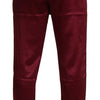 Dolce & Gabbana Bordeaux Silk DG Sleep Lounge Pants
