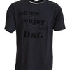 Dolce & Gabbana Gray Crewneck Cotton Short Sleeve  T-shirt