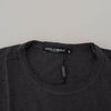 Dolce & Gabbana Gray Crewneck Cotton Short Sleeve  T-shirt