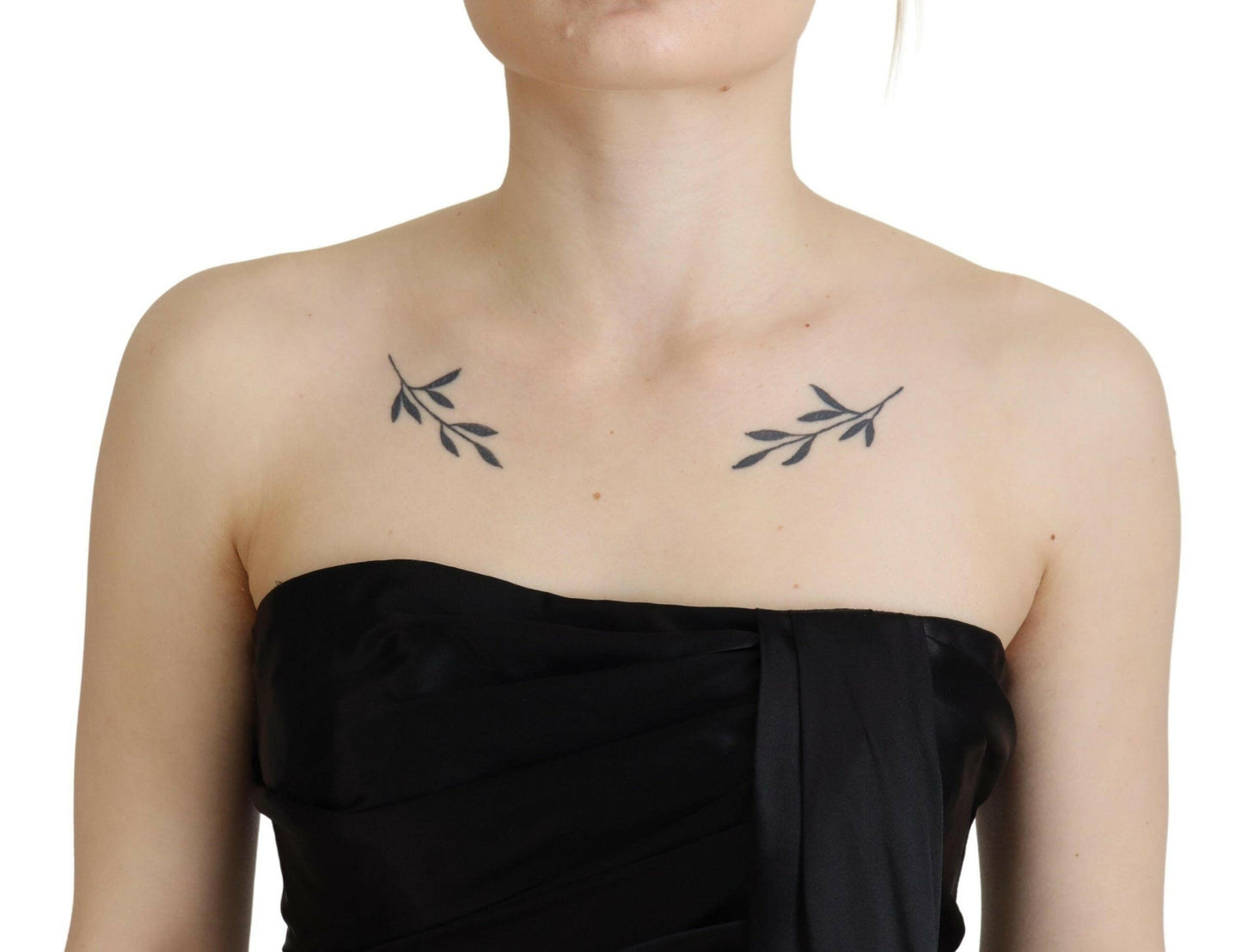 Dolce &amp; Gabbana – Kurzes Mini-Partykleid aus schwarzer Seide