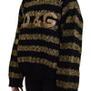 Dolce & Gabbana Black Gold D&G Crystal Cashmere Sweater