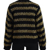 Dolce & Gabbana Black Gold D&G Crystal Cashmere Sweater