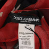 Dolce &amp; Gabbana Schwarz Rot Sicily Bag Seidenhemd Top Bluse