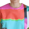 Dolce & Gabbana Multicolor TV Print Blouse Cotton  T-shirt