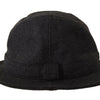 Dolce &amp; Gabbana Grauer Fedora-Trilby-Cappello-Hut aus Schurwolle mit Logo
