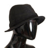 Dolce &amp; Gabbana Grauer Fedora-Trilby-Cappello-Hut aus Schurwolle mit Logo