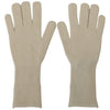 Dolce & Gabbana White Cashmere Knitted Hands Mitten Mens Gloves