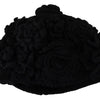 Bonnet élégant en laine vierge noire Dolce &amp; Gabbana