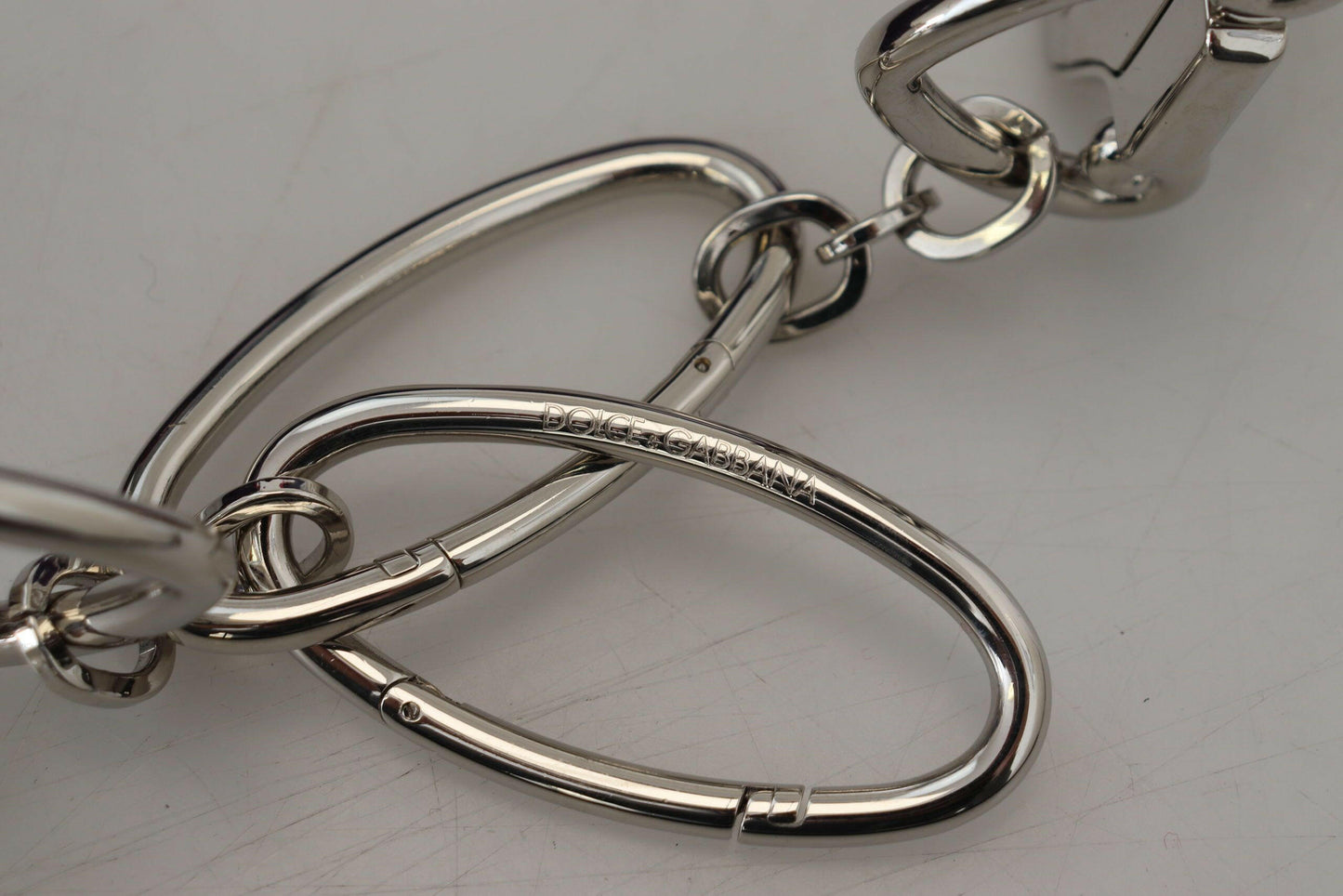 Dolce &amp; Gabbana – Schultergurt aus Metall mit mehrfarbigen Blumenapplikationen