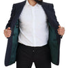 Blazer élégant en laine bleu marine coupe slim Dolce &amp; Gabbana
