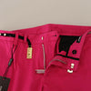 Dolce & Gabbana Pink Zipper Buckle Waist Trousers Pants