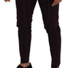 Dolce & Gabbana Brown Striped Men Trousers Cotton Pants