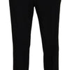 BENCIVENGA Black Straight Fit Men Formal Trousers Pants