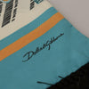 Dolce &amp; Gabbana Seidenschal mit Fransen und Muscheln im DG-Print in mehreren Farben