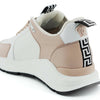 Versace Light Pink and White Calf Leather Sneakers