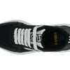Versace Black and White Calf Leather Sneakers