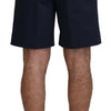 Dolce & Gabbana Blue Chinos Cotton Stretch Casual Shorts