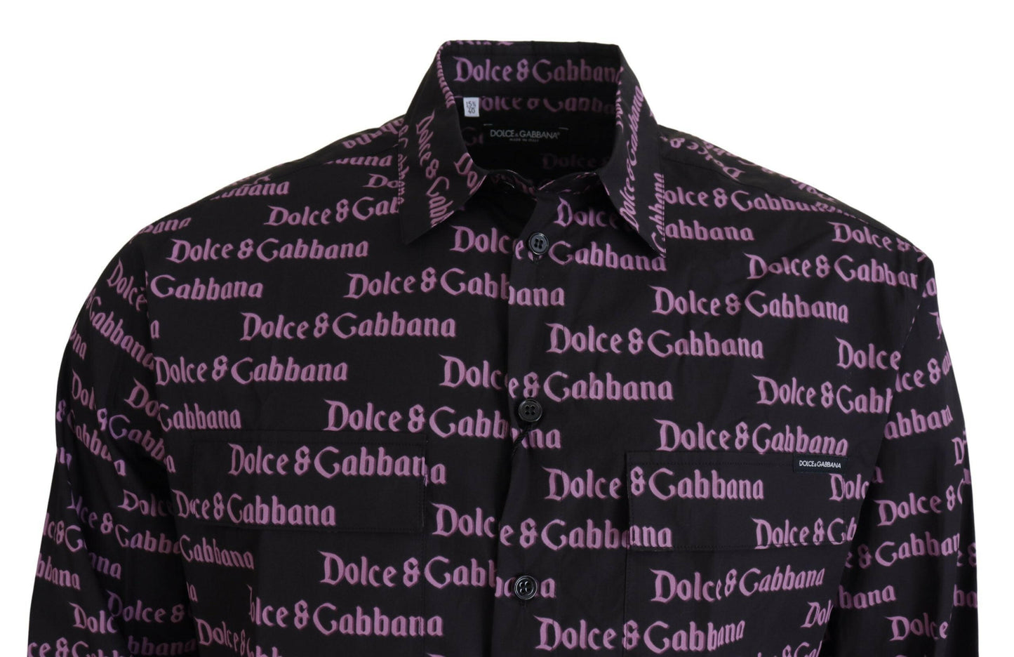 Chemise habillée noire élégante coupe slim Dolce &amp; Gabbana