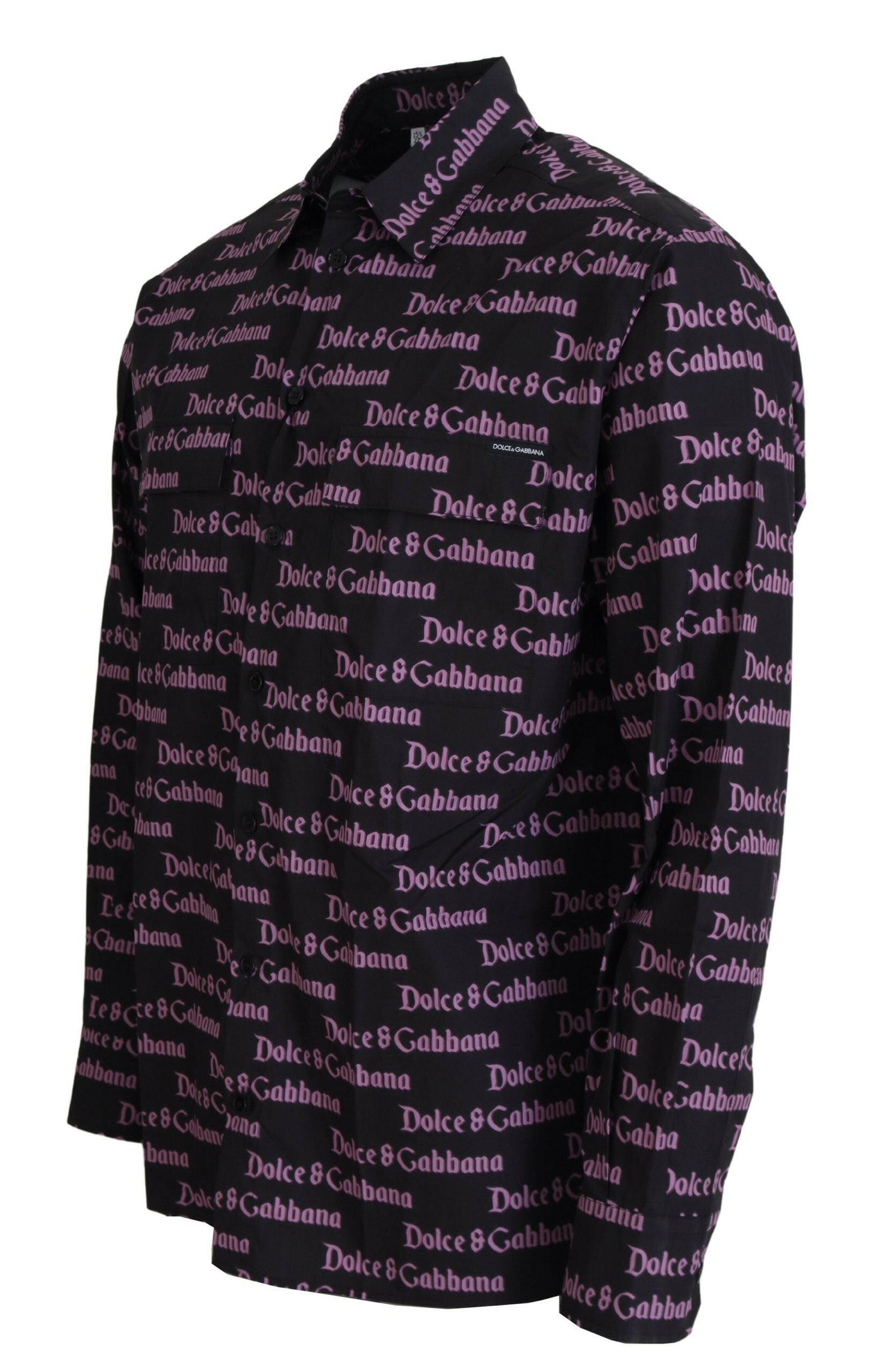 Chemise habillée noire élégante coupe slim Dolce &amp; Gabbana