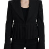 Blazer élégant en laine stretch noire Dolce &amp; Gabbana