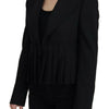 Blazer élégant en laine stretch noire Dolce &amp; Gabbana